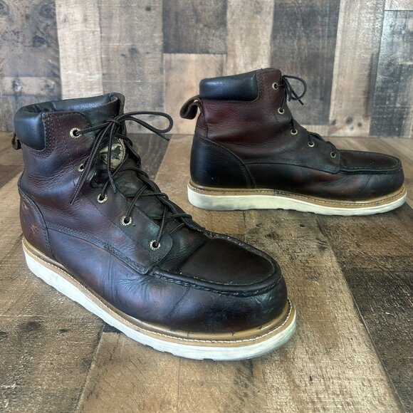 Red Wing Irish Setter 83606 Moc Safety Toe Work Boots Mens 10.5 D - Picture 2 of 12